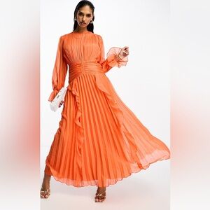 Brand new never worn ASOS DESIGN maxi dress in BURNT ORANGE